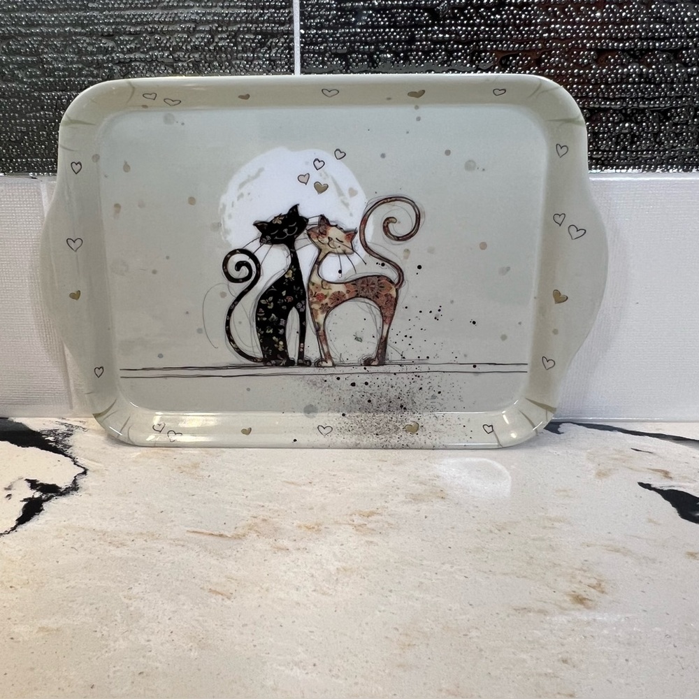 Kiub Collection Chats Bug Art Melamine Mini Tray
